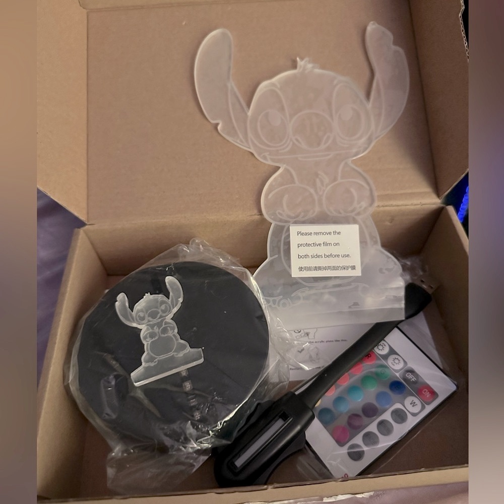 NWT Disney Stitch acrylic light stand